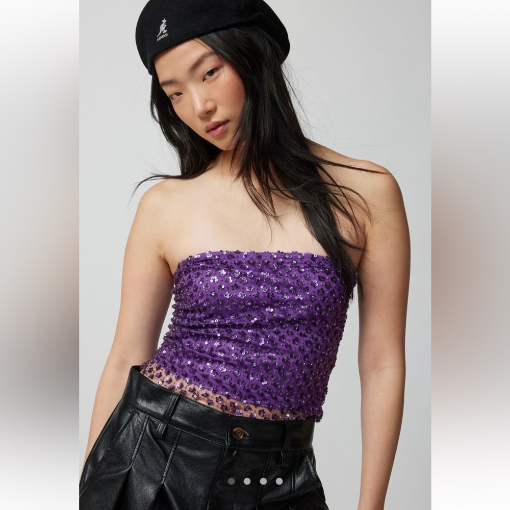 UO Eden Sequin Tube Top